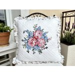 GreenGate Laura white s výšivkou 40 x 40cm – Zboží Dáma