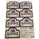 Samolepící etikety na láhve SLIVOVICE, arch 7ks – Zboží Mobilmania