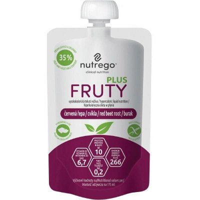 NUTREGO FRUTY PLUS ČERVENÁ ŘEPA POR SOL 4X175ML – Hledejceny.cz