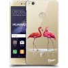 Pouzdro a kryt na mobilní telefon Huawei Picasee silikonový průhledný obal pro Huawei P9 Lite 2017 - Flamingos pár