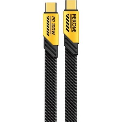 Wekome WDC-192 Mecha Series – Propojovací USB-C na USB-C 100W Fast Charging 1,2m žlutý – Sleviste.cz