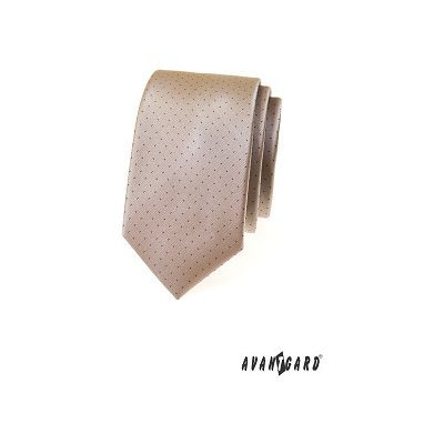 Avantgard kravata Lux Slim 571-22294 béžová – Zboží Mobilmania