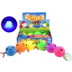 Teddies Míček gumový chlupatý antistresový žába svítící 10cm asst 6 barev – Zboží Mobilmania