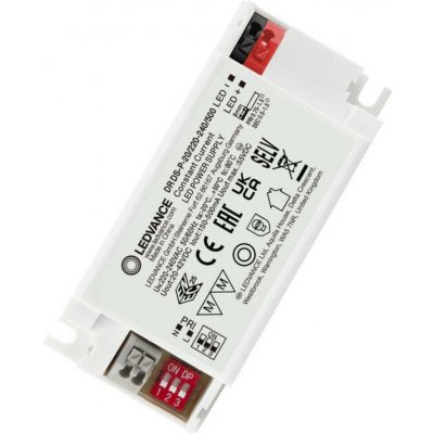 Ledvance napáječ DR DS-P 20 W 220-240 V 20-42 V DC 150-500 mA – Sleviste.cz