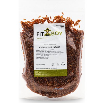 Fitboy Rýže červená natural 0,5 kg – Hledejceny.cz