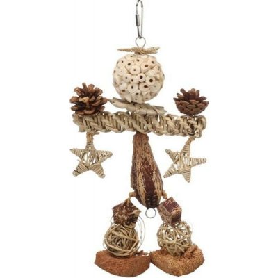 Flamingo Pet Products NV Hračka pták přírodní Kiko Flamingo 20 x 5,5 x 33 cm – Zboží Dáma