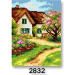 VTC Vyšívací předloha 70246 2832 chalupa zelená 18x24cm – Sleviste.cz