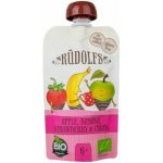 Rudolfs BIO kapsička jablko banán jahoda se smetanou 110 g – Zboží Dáma