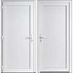 OknaDvereNaMiru.cz Vchodové dveře plné STYL Emily Bílá / Bílá 110 x 210 cm – Hledejceny.cz