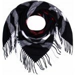 Biju dámský hřejivý šátek květinový černý 7200802-1 – Zboží Dáma