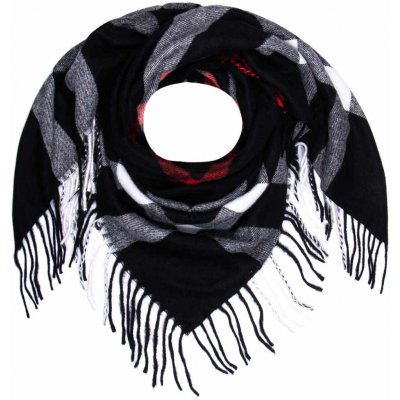 Biju dámský hřejivý šátek květinový černý 7200802-1 – Zboží Dáma