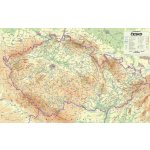 Česko - nástěnná fyzická mapa 1 : 500 000 – Sleviste.cz