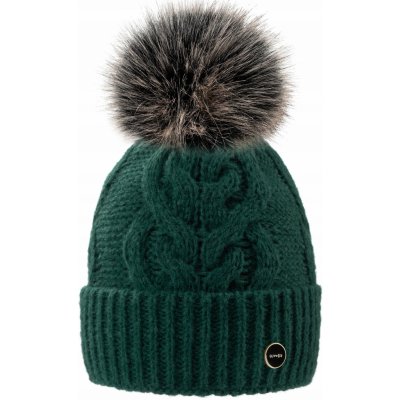 Fashionweek dámská čepice s bambulí Wool Alice Zelená – Hledejceny.cz