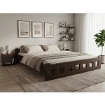 Textilomanie Naomi zvýšená ořech bez roštu Matrace Sommera 18 cm – Sleviste.cz