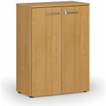 Primo Kancelářská skříň s dveřmi WOOD, 1087 x 800 x 420 mm, buk – Zboží Dáma