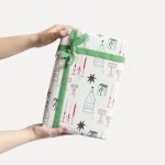 Bella Rose Vánoční balicí papír Šťastné a bublinkové – 5 m, krémová barva, papír – Hledejceny.cz