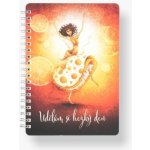 Bobo Kroužkový blok B6 čistý Udělám si hezký den 50 listů – Sleviste.cz