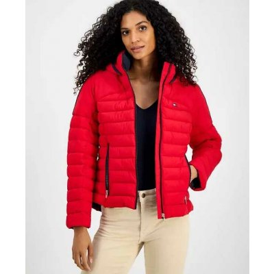 Tommy Hilfiger Hooded Long-Sleeve červená – Sleviste.cz