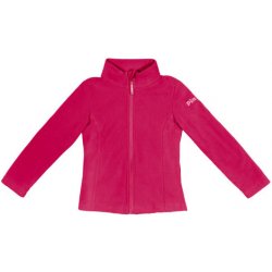 PinBina Heart Kids Fleece Jacket tmavě růžová