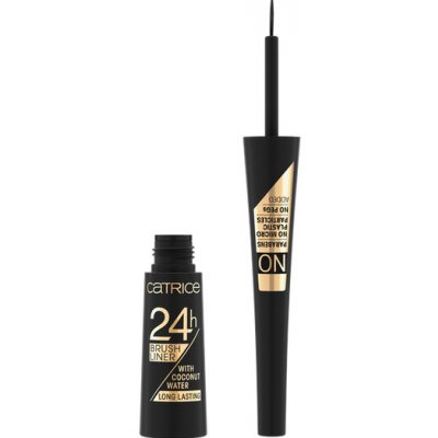 Catrice Brush Ink Tattoo Liner voděodolné oční linky Waterproof 010 Black 1 ml – Zboží Dáma