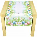 Forbyt ubrus VELIKONOCE CYH6114 TISK kraslice zelená obdélník 40x90cm – Hledejceny.cz