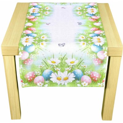 Forbyt ubrus VELIKONOCE CYH6114 TISK kraslice zelená obdélník 40x90cm – Hledejceny.cz