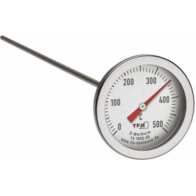 TFA Dostmann TFA 14.1035.60 | Profesionální bimetalový teploměr do trouby, do pece | měření teploty v pečícím prostoru až do +500 °C – Sleviste.cz