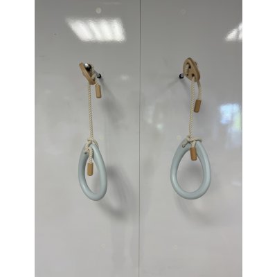 Montessori Furniture Závěsné kruhy dřevěné - krátké INDOOR Pastel – Zboží Dáma