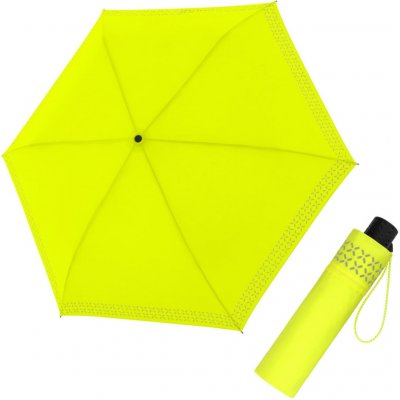 Doppler Fiber Havanna Safety Cross dámský skládací deštník žlutý