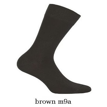 Wola ponožky W94017 Elegant brown m9a hnědé