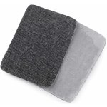 Stoklasa Klasická nažehlovací záplata modrá jeans RIFLOVÁ, textilní bavlněná 740371/7, jednobarevná černá, 5,3x7,9cm, 10 kusů v balení – Zbozi.Blesk.cz