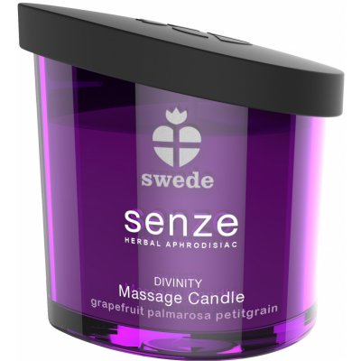 Swede Senze Massage Candle Divinity Grapefruit Palmarosa Petitgrain 150 ml – Sleviste.cz
