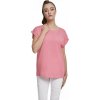 Dámská Trička Urban Classics Ladies Extended Shoulder Tee tmavě růžové