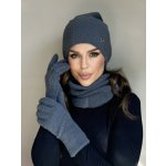 Fashionweek Dámský komplet čepice + nákrčník S3051 grafitová – Hledejceny.cz