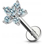 Šperky4U piercing do ucha kytička LB0009-Q – Hledejceny.cz