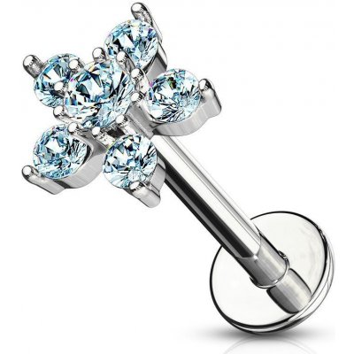 Šperky4U piercing do ucha kytička LB0009-Q – Hledejceny.cz