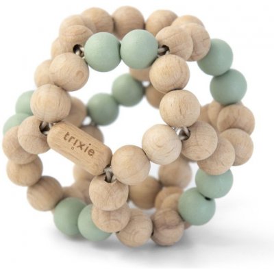 Trixie kulička s korálky Wooden beads ball mint – Zboží Mobilmania