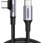 Ugreen US334 USB-C na USB-C, úhlový, 5A, PD 100W, 2m, černý – Sleviste.cz
