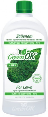 GreenOK Pro trávník Koncentrát huminových látek + NPK 750ml