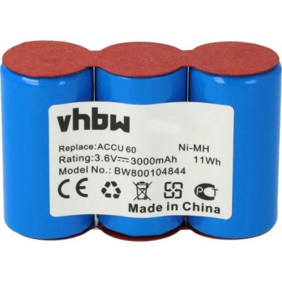 VHBW Gardena Accu60, Ni-MH, 3.6 V, 3.0 Ah - neoriginální – Zbozi.Blesk.cz