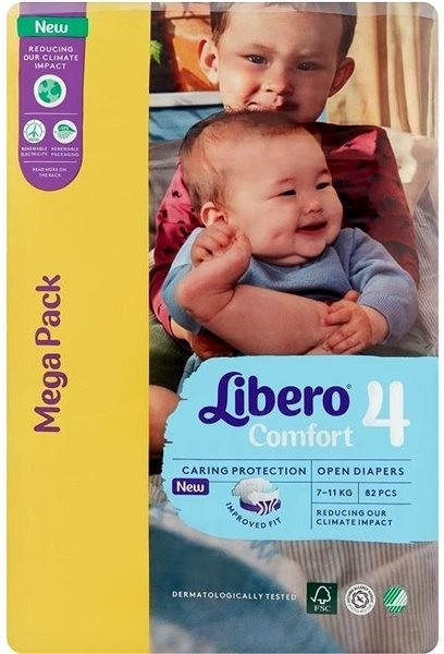 Libero Comfort 4 Mega Pack 7 – 11 kg 82 ks