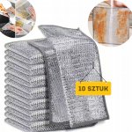 SCRUBIWIPE Drátěný hadřík na čištění nádobí obtížných skvrn 10 ks – Zboží Dáma