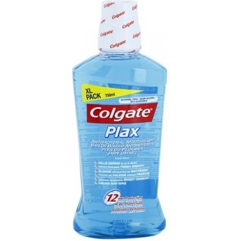 Colgate Plax Whitening antibakteriální ústní voda s bělicím účinkem Alcohol Free 12 hr Protection Agains Bacteria & Plaque 500 ml