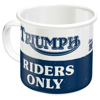 Postershop Plechový hrnek Triumph Riders Only 360 ml