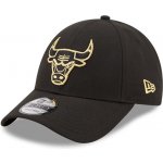 New Era 9FORTY NBA Black and Gold Chicago Bulls Black – Zboží Mobilmania