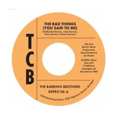 The Barrino Brothers - The Bad Things/just A Mistake SP