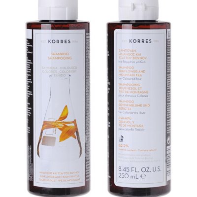 Korres Shampoo Sunflower Extract pro barvené vlasy se slunečnicí 250 ml