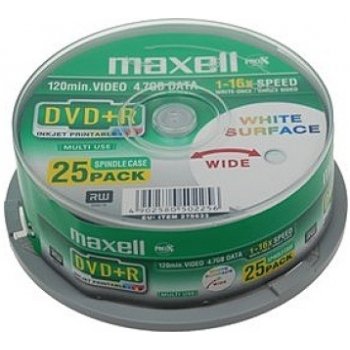 Maxell DVD+R 4,7GB 16x, 25ks (276011)