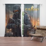 Sablio Závěs CS:GO Voják 2: 2ks 140x250cm – Hledejceny.cz