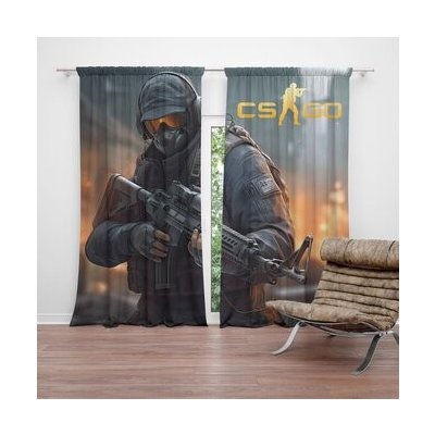 Sablio Závěs CS:GO Voják 2: 2ks 140x250cm – Hledejceny.cz